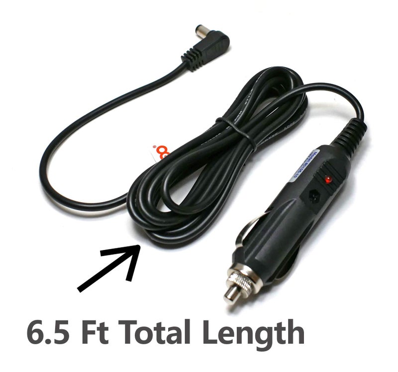 EDOTech EDO Tech Car Charger for RCA Single Dual Screen Portable DVD TV Combo Player Celestron Telescopes 12V 6.5 Ft Power Supply Cord - Image 5